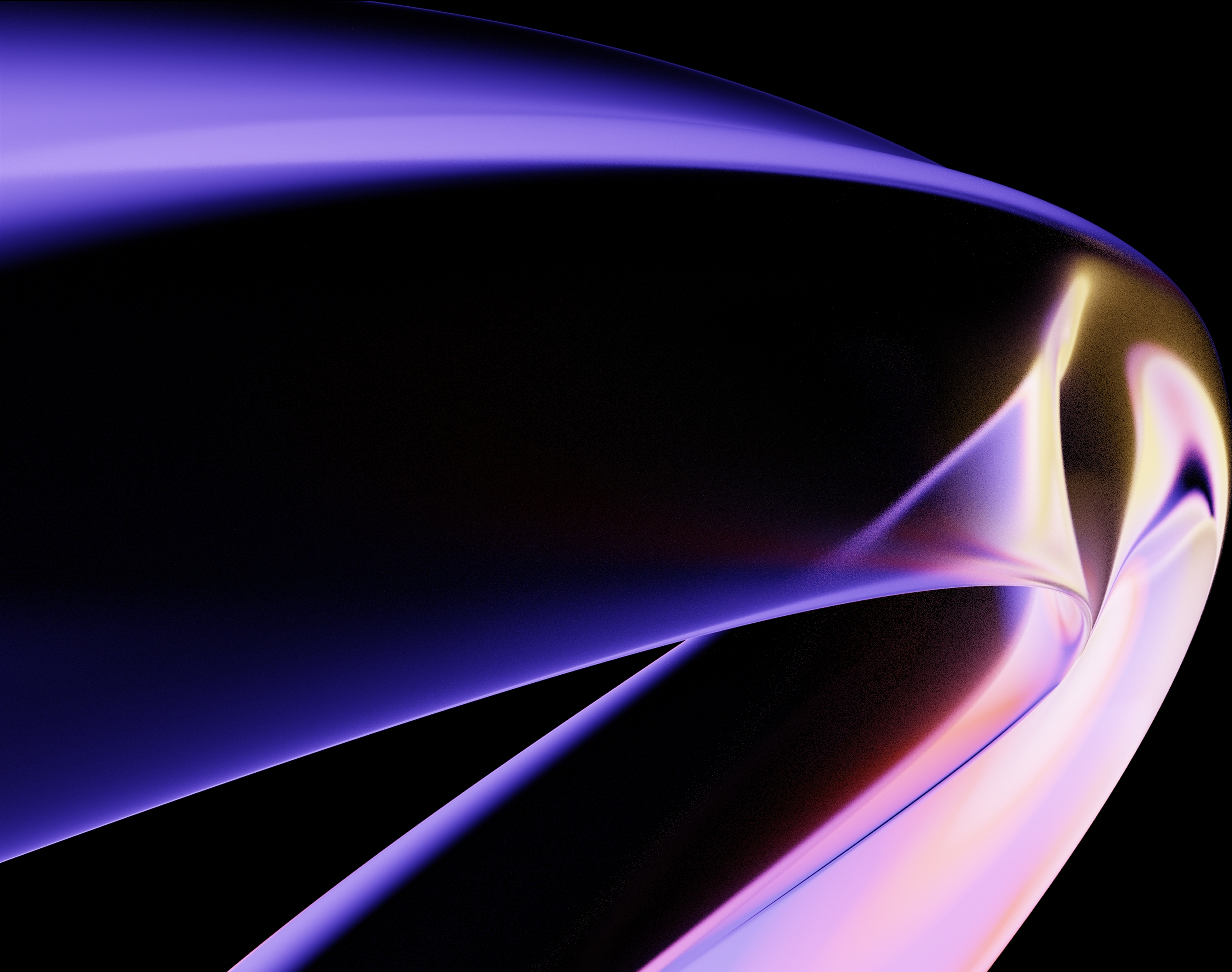 A flowing signal representing perception and intelligence