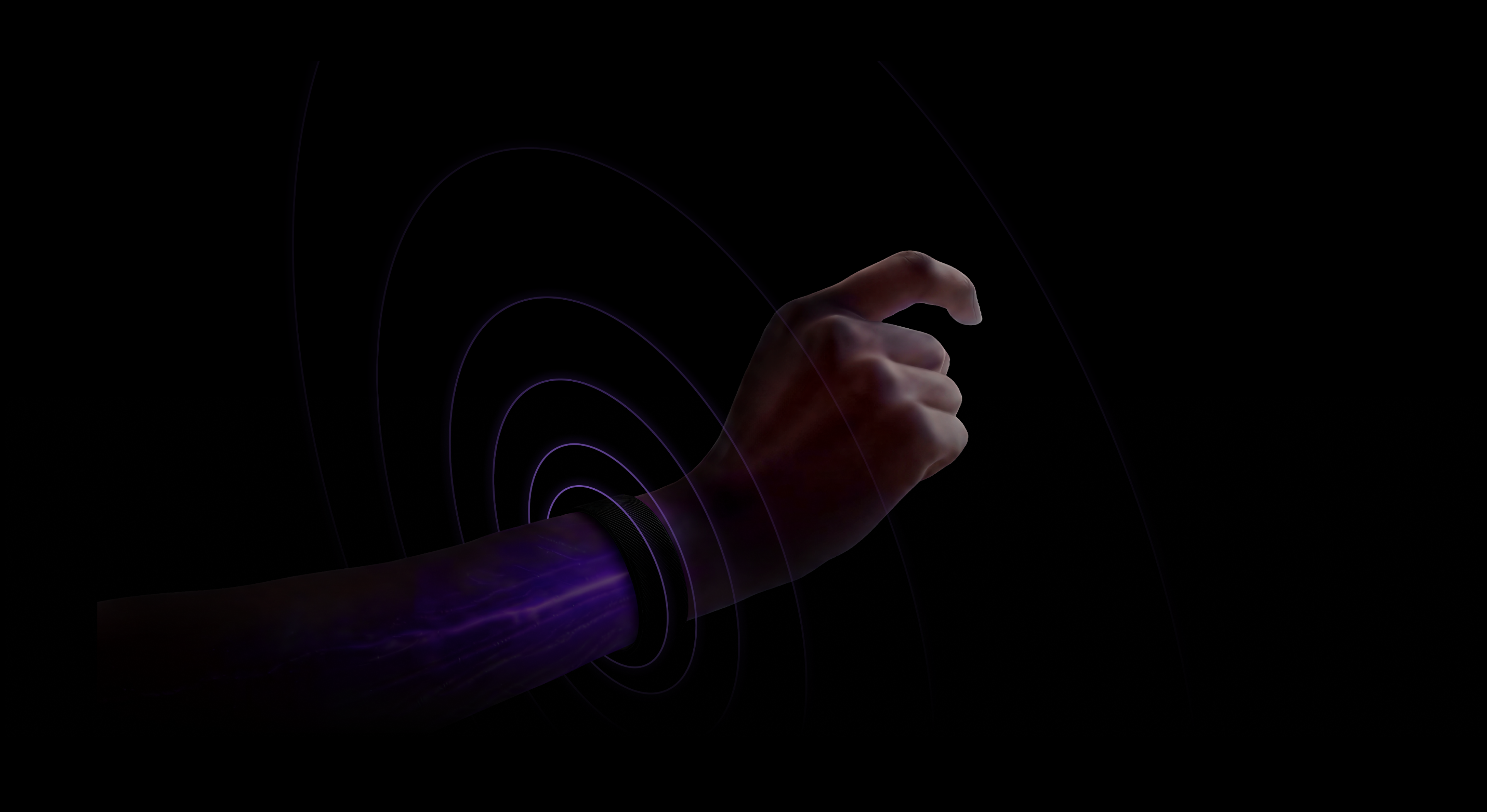 Neuromuscular signals radiating from the wrist